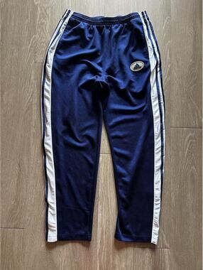 Vintage 90s Adidas Breakaway Blue White Track Pants Size Medium